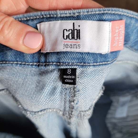 CAbi Higher Straight Jeans style #5883 NWOT - Picture 6 of 8